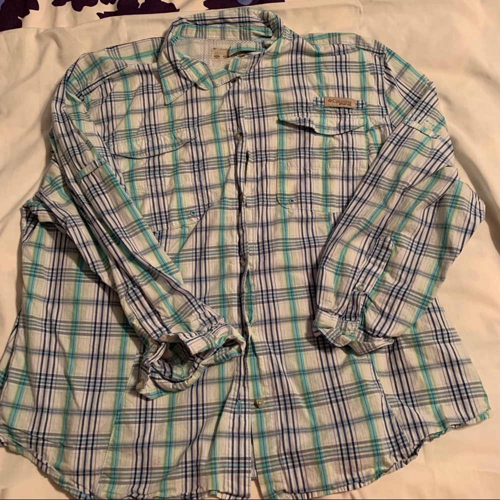 Columbia Women’s Plus Button Down Top 2X